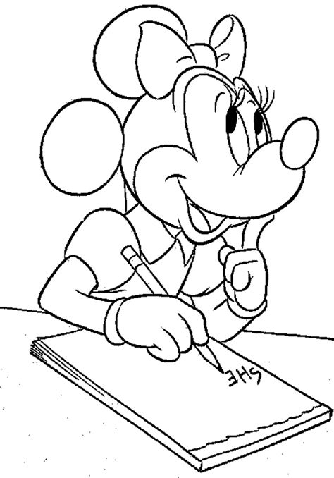 disney coloring page minnie mouse coloring page
