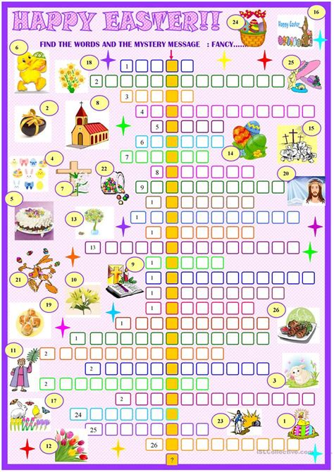 printable easter crossword puzzles  adults printable printable