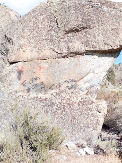 osoyoos indian band mulls closing pictograph site  vandals deface   obscenities cbc