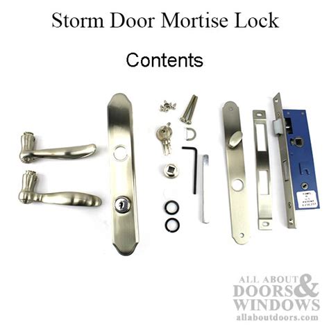 larson storm door handle set  backsetmortise lock satin nickel bronze brass
