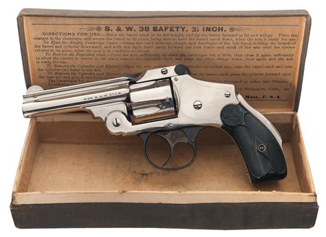 smith wesson safety hammerless revolver  sw rock island auction