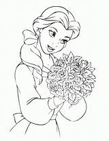 Belle Coloring Disney Princess Pages Print Sheet Drawing Clipart Draw Library Popular Coloringhome Getdrawings sketch template