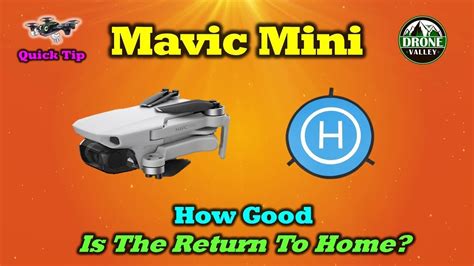 mavic mini  accurate   return  home youtube