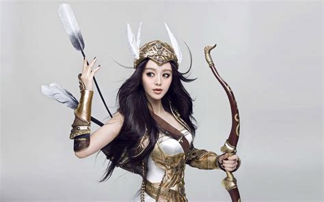 Fantasy Archer Woman Bow Arrow Armor Warrior