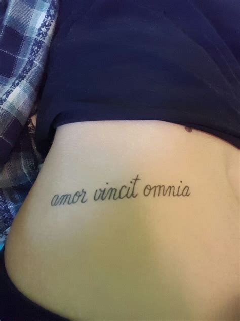 amor vincit omnia tattoo meaning