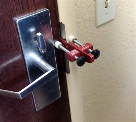 portable door locks  staying safe  secure   spy