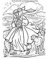 Shepherds Sheep Parable Printables Coloringhome Parables Supercoloring sketch template
