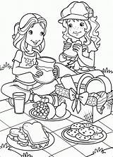 Holly Coloring Hobbie Pages Picnic Family Ben Printable Disegni Da Hollywood Colorare Friends Kids Color Sign Having Netart Colorings Para sketch template