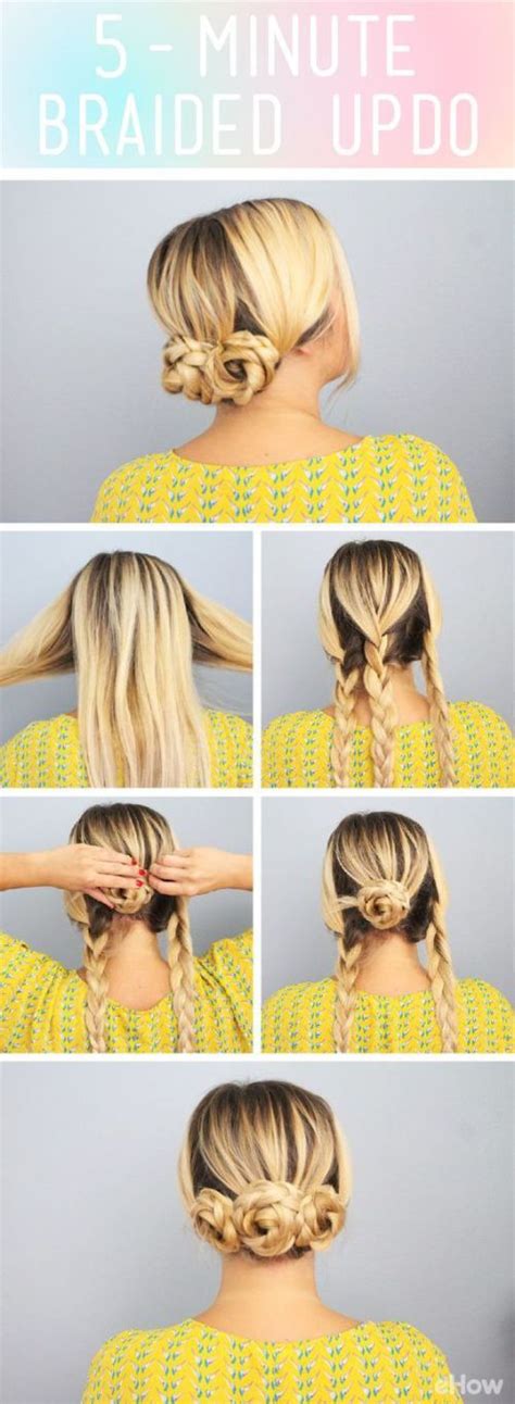 quick  easy   school hairstyle tutorials
