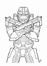 Halo sketch template