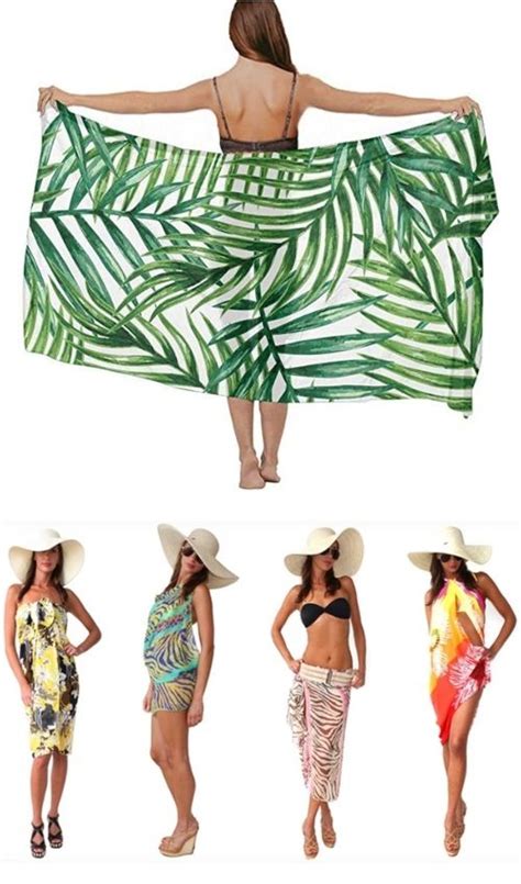 sarong dress wrap and beach cover ideas how to tie sarongs coastal