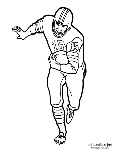 printable coloring pages football customize  print