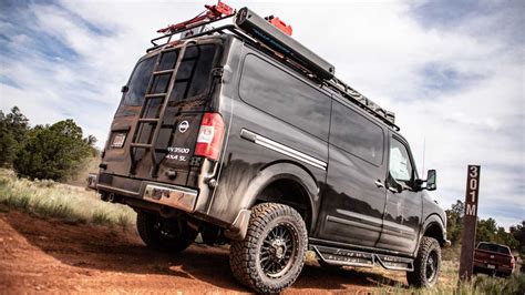 lifted nissan nv packs host  gnarly  road upgrades