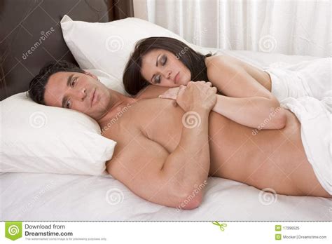 Nude Couple Sleeping In Bed