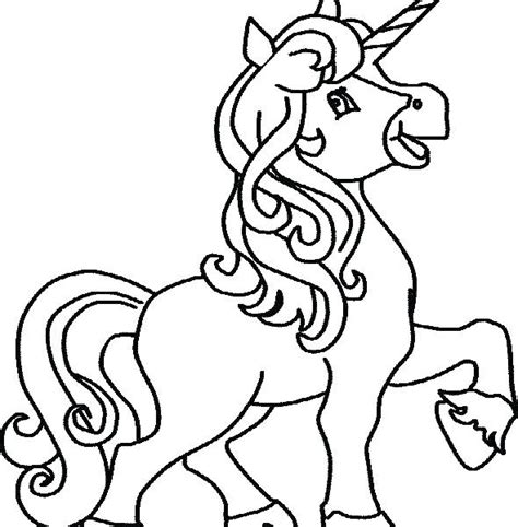 easy unicorn coloring pages  getdrawings