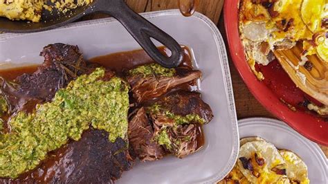 Slow Cooker Rosemary Christmas Beef With Salsa Verde Rachael Ray Show