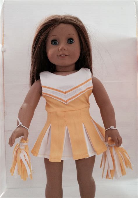American Girl Doll Cheerleader Outfit This Is A One Piece Yellow And
