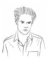 Coloring Edward Twilight Saga Pages Cullen sketch template