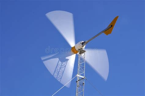 wind turbine  action stock photo image  isolated