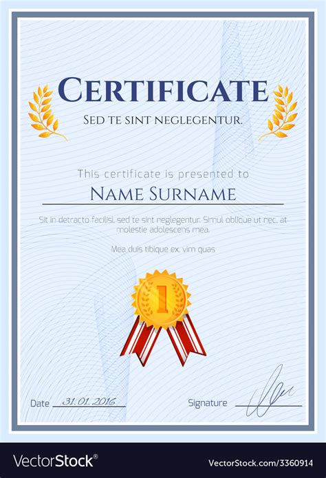 winner certificate  seal royalty  vector image