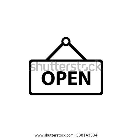 open icon vector illustration stock vector  shutterstock