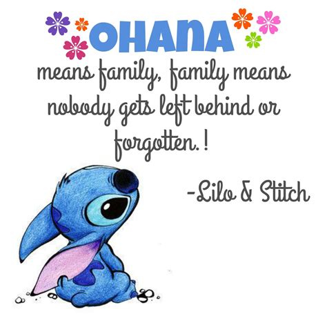 ohana means family lilo  stitch ohana ohana means family lilo