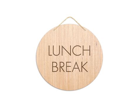 lunch break sign   lunch sign    sign etsy