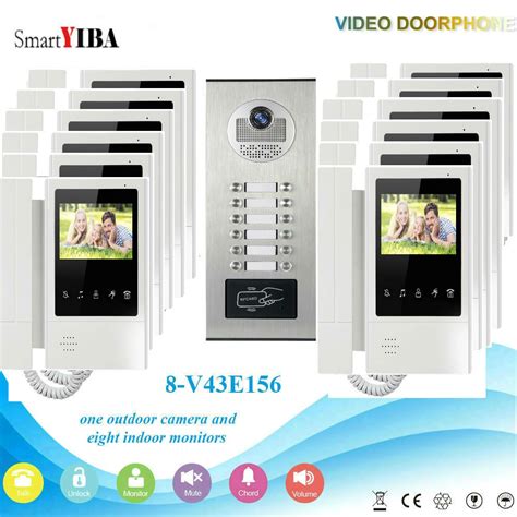 smartyiba multi apartment building video door phone doorbell intercom system   household