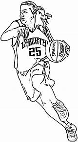 Basketball Coloring Pages Printable Nba Players Team Print Kids Player Color Bestappsforkids Chibi Boys Interesting Popular sketch template