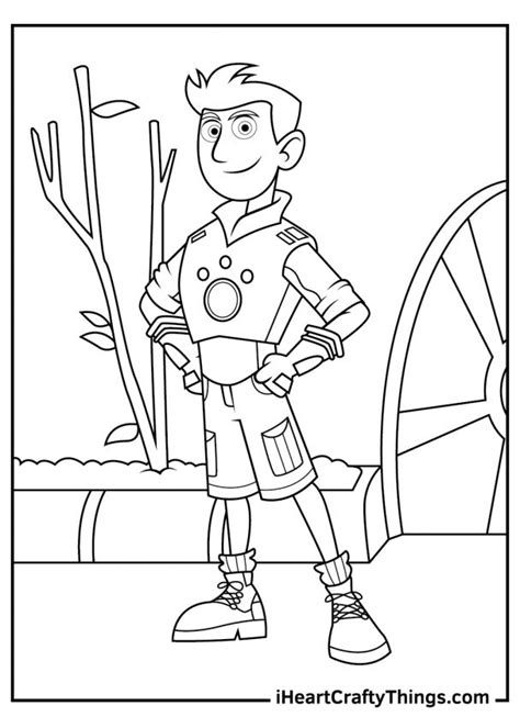 wild kratts coloring pages   printables