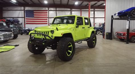 electric lime green jeep wrangler  sale