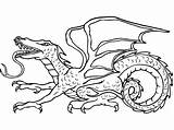 Scary Dragon Coloring Pages Getdrawings sketch template