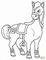 Horse Coloring Pages Racing Race Printable Getcolorings Print sketch template