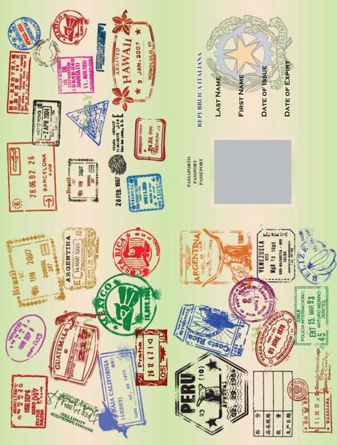 printable passport template lessons international passp