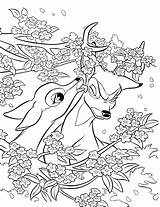 Bambi Coloring Faline Pages Disney Colouring Print Getcolorings Choose Board Printable Color Coloringkids sketch template