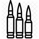 Bullets Weapons Vectorified sketch template
