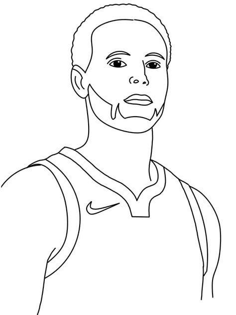 amazing stephen curry coloring page printable coloring page  kids