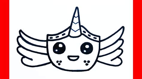 draw cute unicorn face mask  wings draw idea youtube