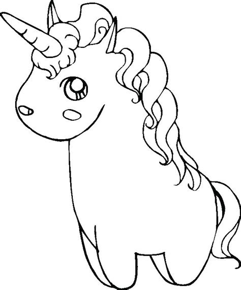 easy unicorn coloring pages  getcoloringscom  printable