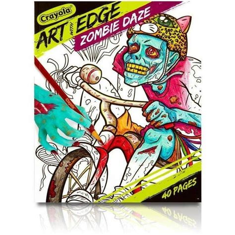 crayola art  edge zombie daze coloring book  pages walmartcom