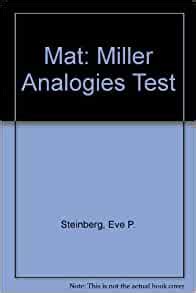 mat miller analogies test arco master  miller analogies test eve p steinberg william