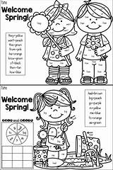 Sight Color Word Spring Words Coloring March Kindergarten Literacy Practice Colors Unit Activities Choose Board Centers Reading Read Language Esl sketch template