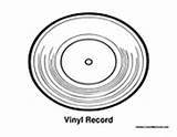 Record Coloring Pages Vinyl Player Music Template Records Sheet Blank Cd Colormegood sketch template