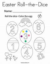Roll Easter Dice Coloring Built California Usa sketch template