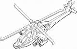 Helicopter Attack Coloring Military Apache Ah Cobra Drawings Army Figure Designlooter Fm sketch template