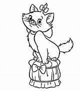Aristocats Marie Coloring Pages Getcolorings sketch template