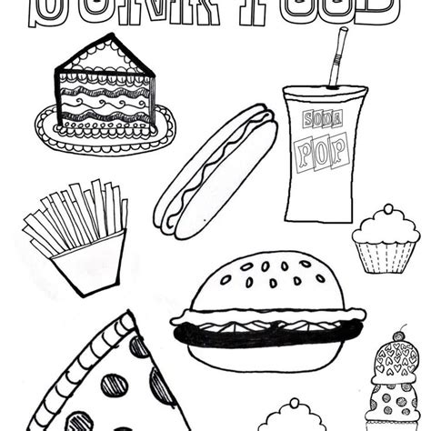 pretty photo  healthy food coloring pages davemelillocom healthy