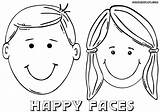 Coloring Face Girl Pages Smiley Boy Print Little Drawing Clipart Sheets Printable Kids Template Cartoon Faces Happy Color Girls Dorothy sketch template