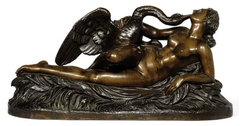 A French Bronze Model Of Leda And The Swan Last Quarter
