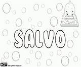 Salvio Salvo sketch template